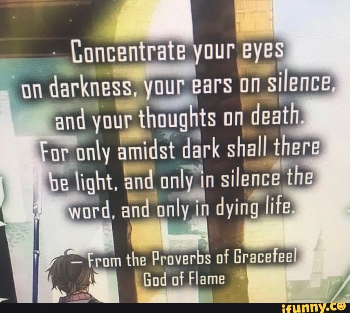 Tor only
ae dark shall there
be light, and, only in silence the
ord, and only in
dying life