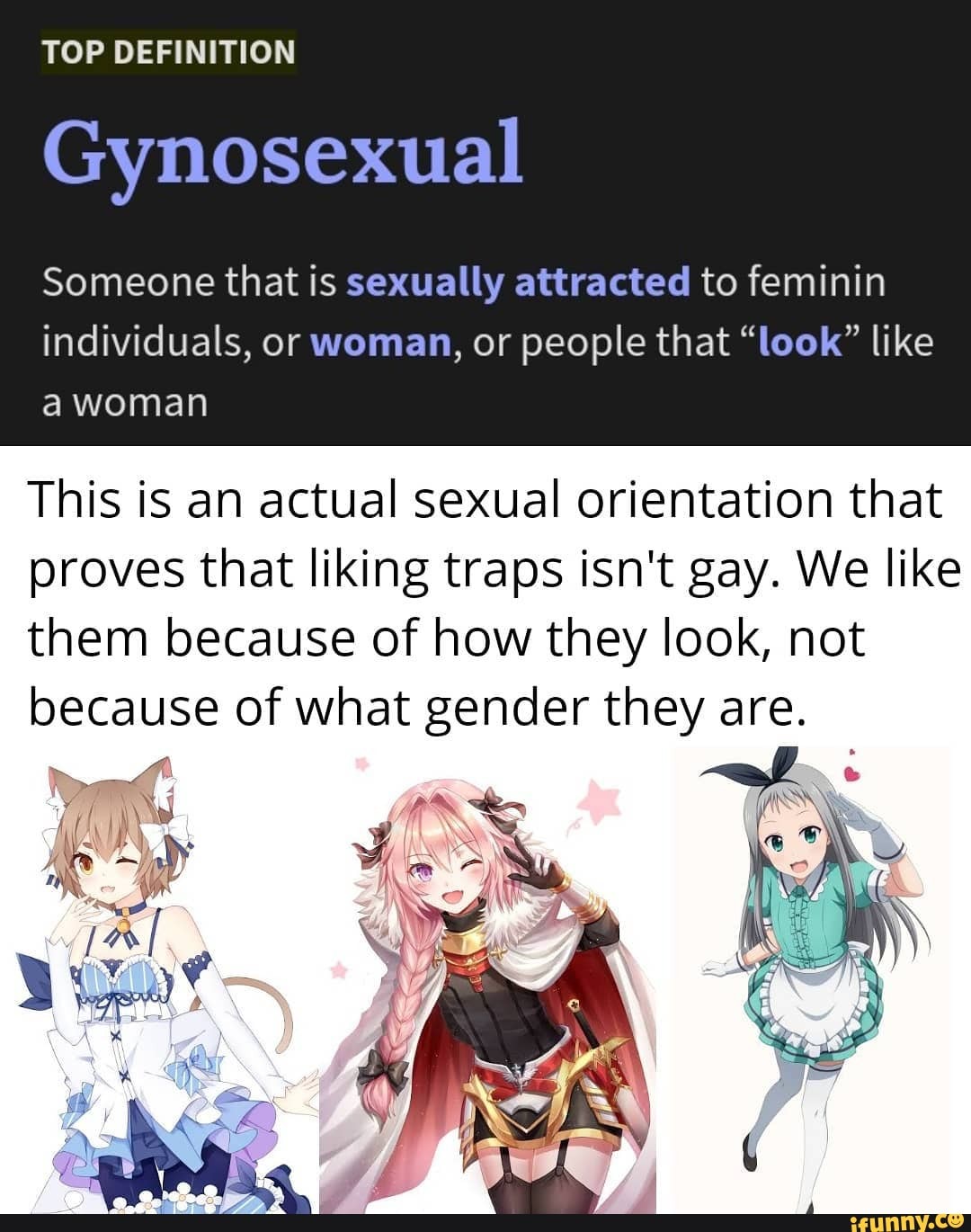 am i gay if i like traps