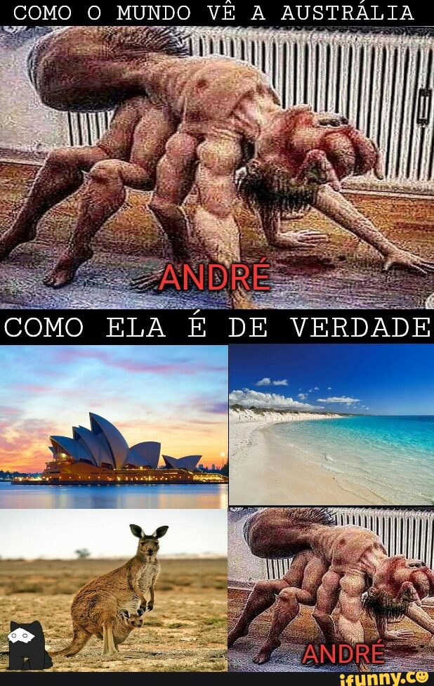 COMO O MUNDO VÊ A AUSTRÁLIA
COMO ELA É DE VERDADE