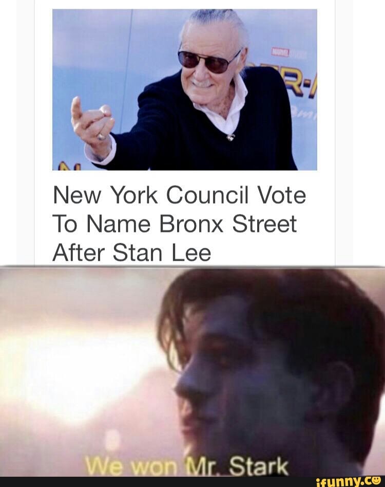New York Council Vote
To Name Bronx Street
After Stan Lee