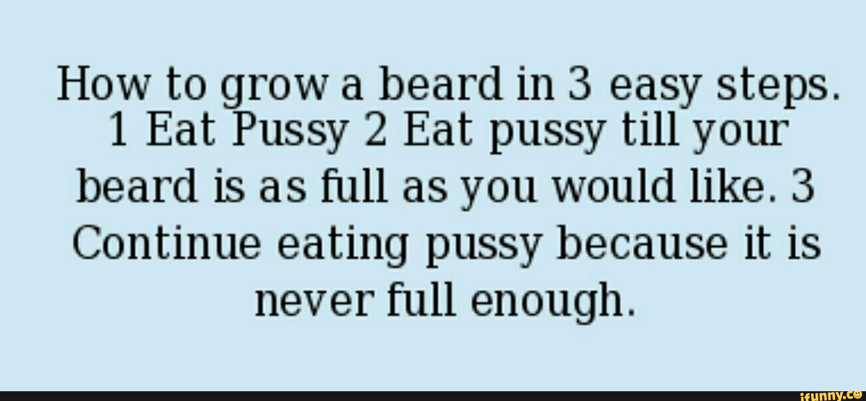 Steps to eating pussy