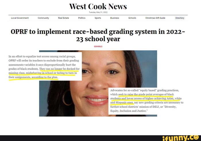Implement Race West Cook News \eelcowmeert -conmuy -recy OPRF to implement race ...