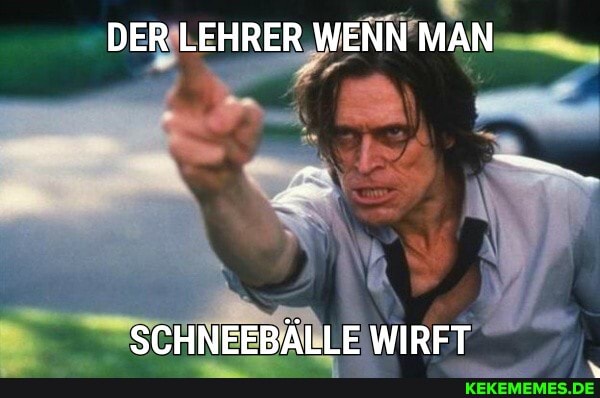 DER LEHRER WENN MAN
SCHNEEBÄLLE WIRFT