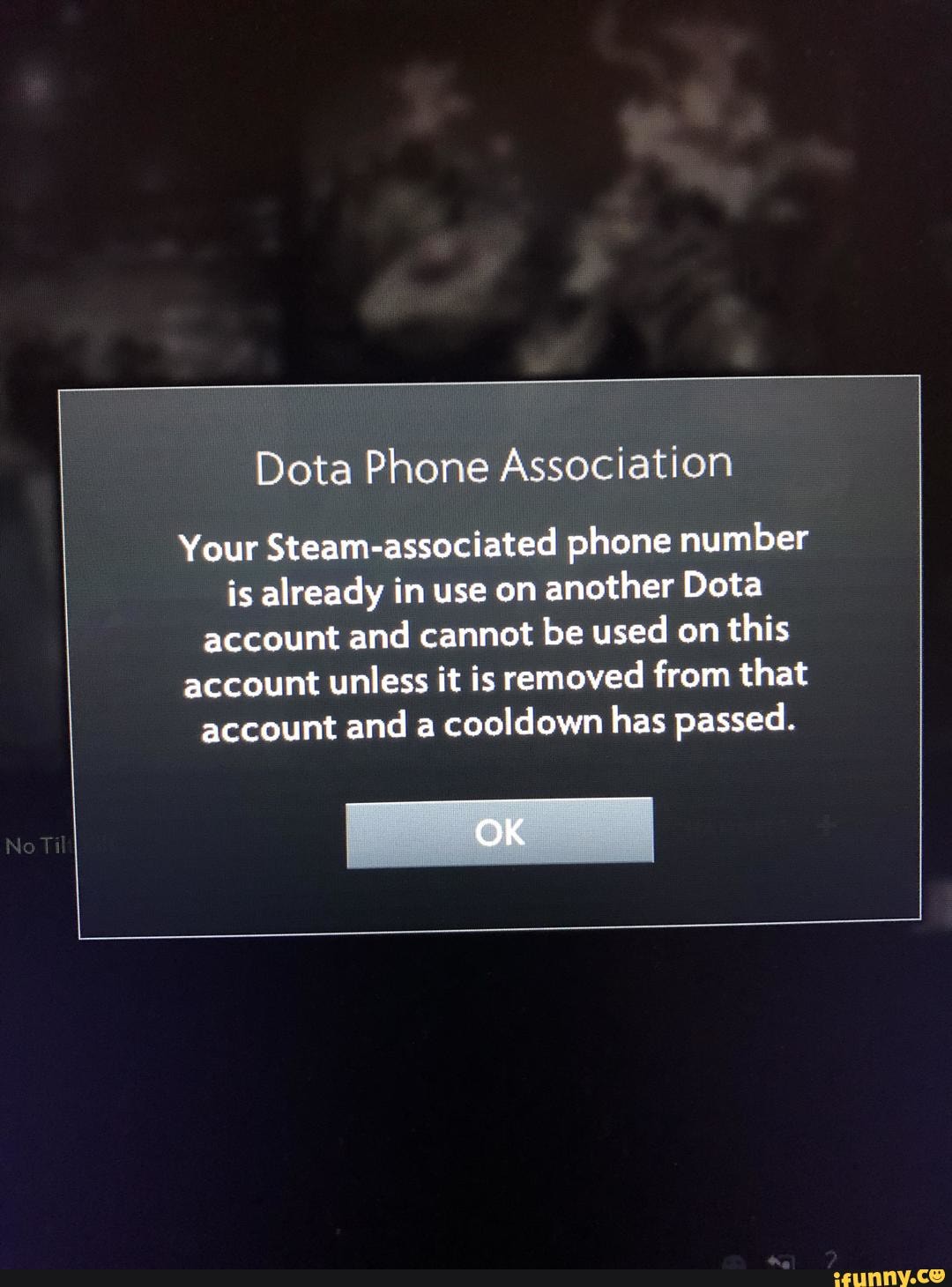 Dota Phone Association Your Steam-associated phone number is already in use on another Dota ...
