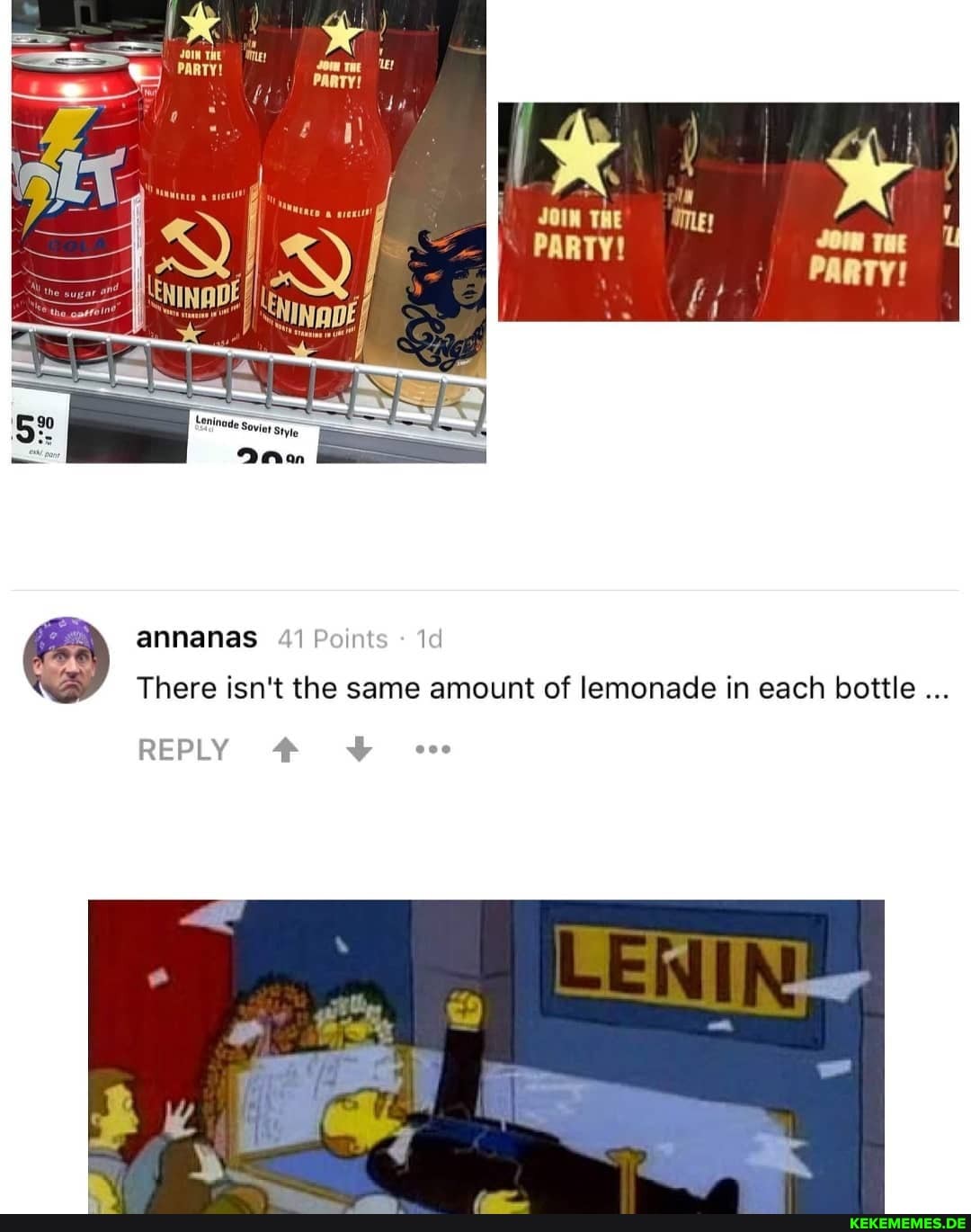 annanas Points Id
There isn't the same amount of lemonade in each bottle
REPLY