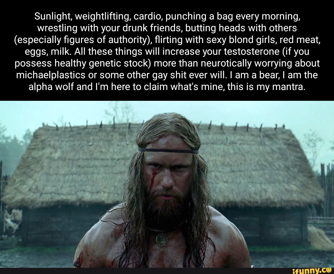 Sunlight, weightlifting, cardio, punching a bag every morning ...