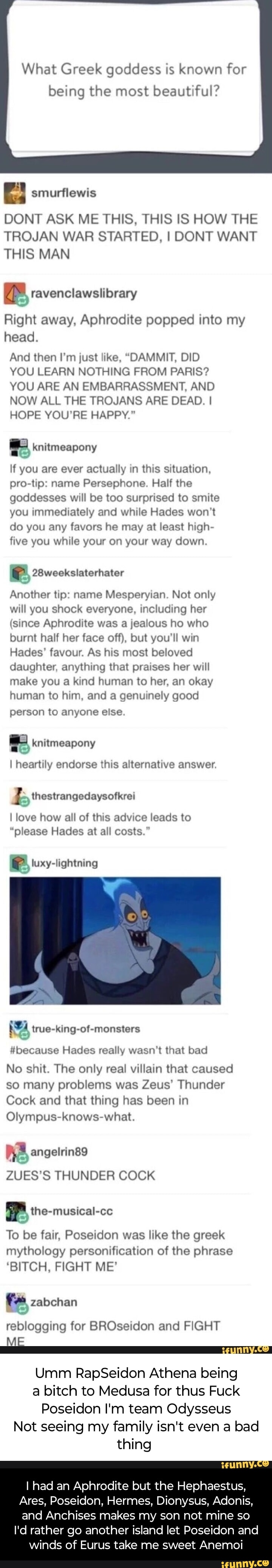 What Greek goddess is known for being the most beautiful? smurflewis ...