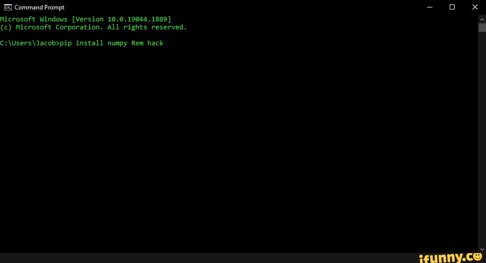 Command Prompt Microsoft Windows [Version 10.0.19044.1889] (c