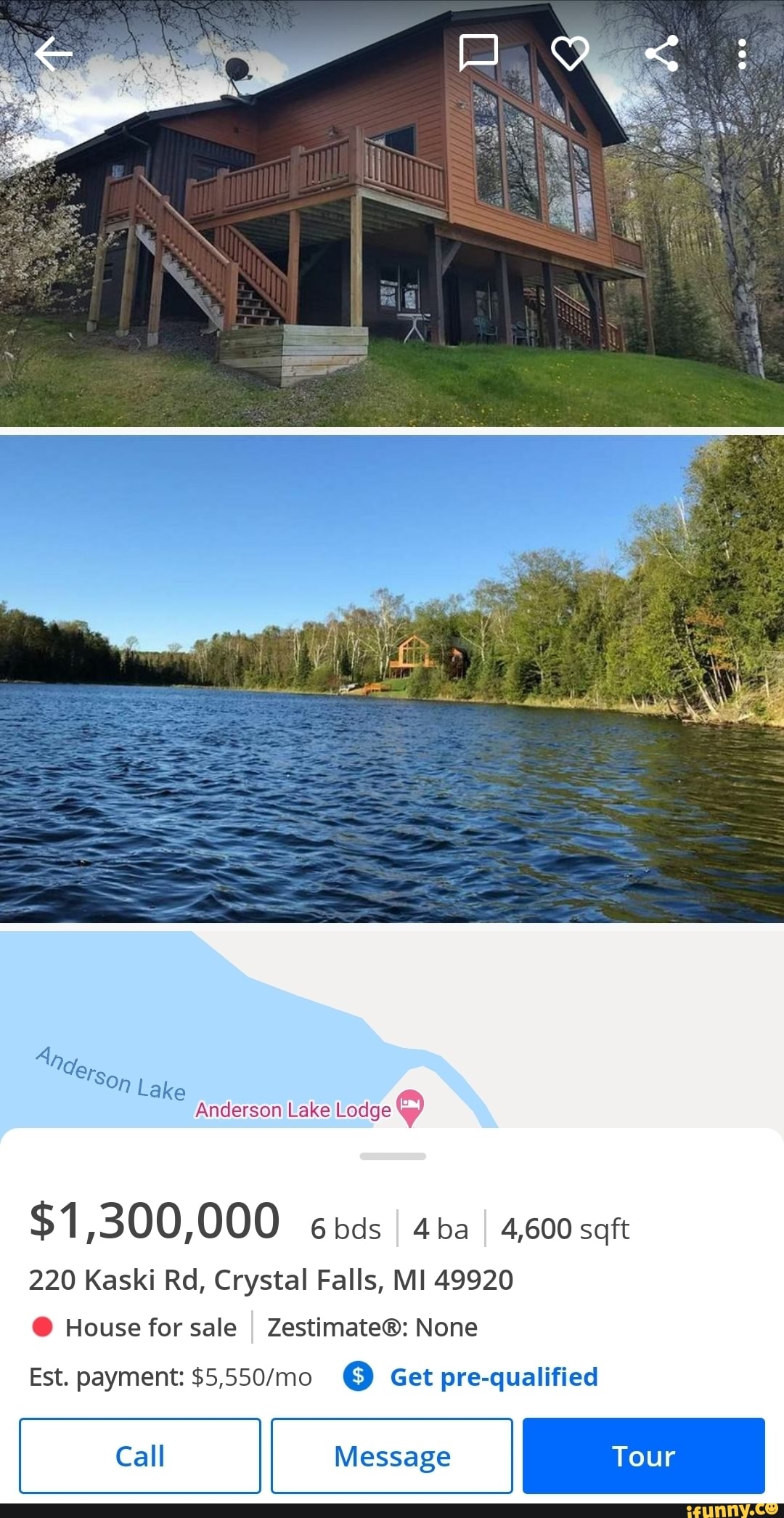 Lake Anderson Lake Lodge 1,300,000 ebas I I 4,600 saft 220 Kaski Rd