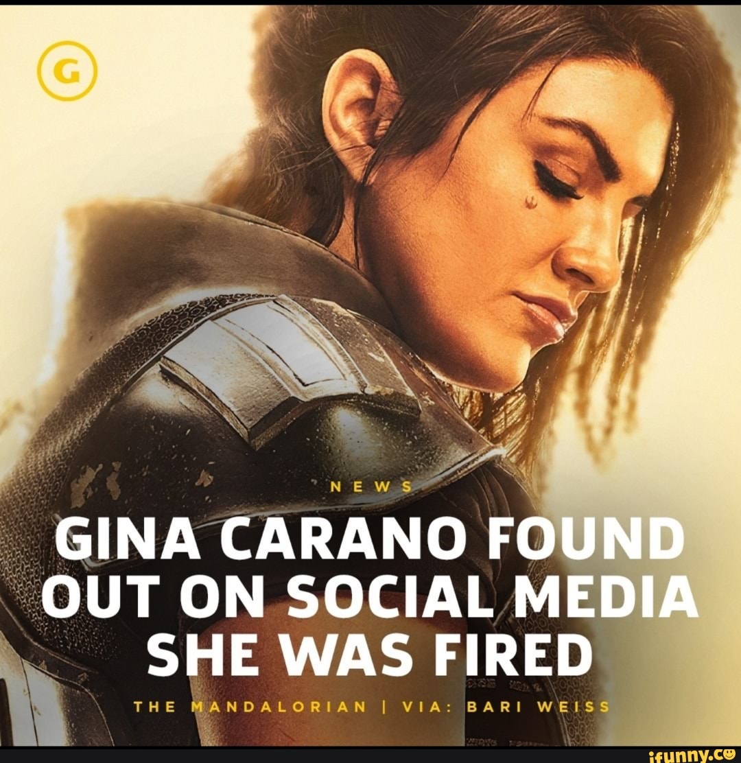 GINA CARANO FOUND OUT ON SOCIAL MEDIA SHE WAS FIRED THE MANDALORIAN I ...