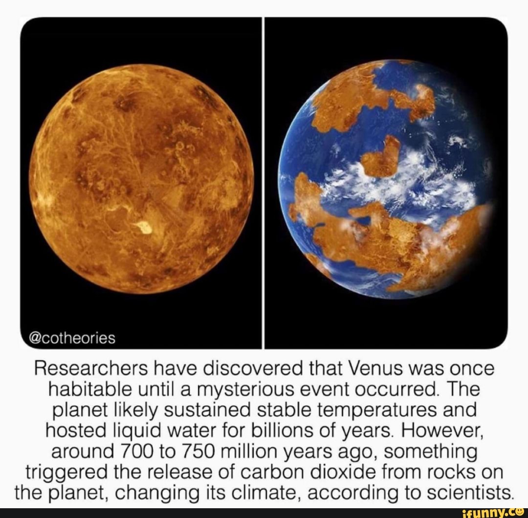 @cotheories Researchers Have Discovered That Venus Was Once Habitable ...