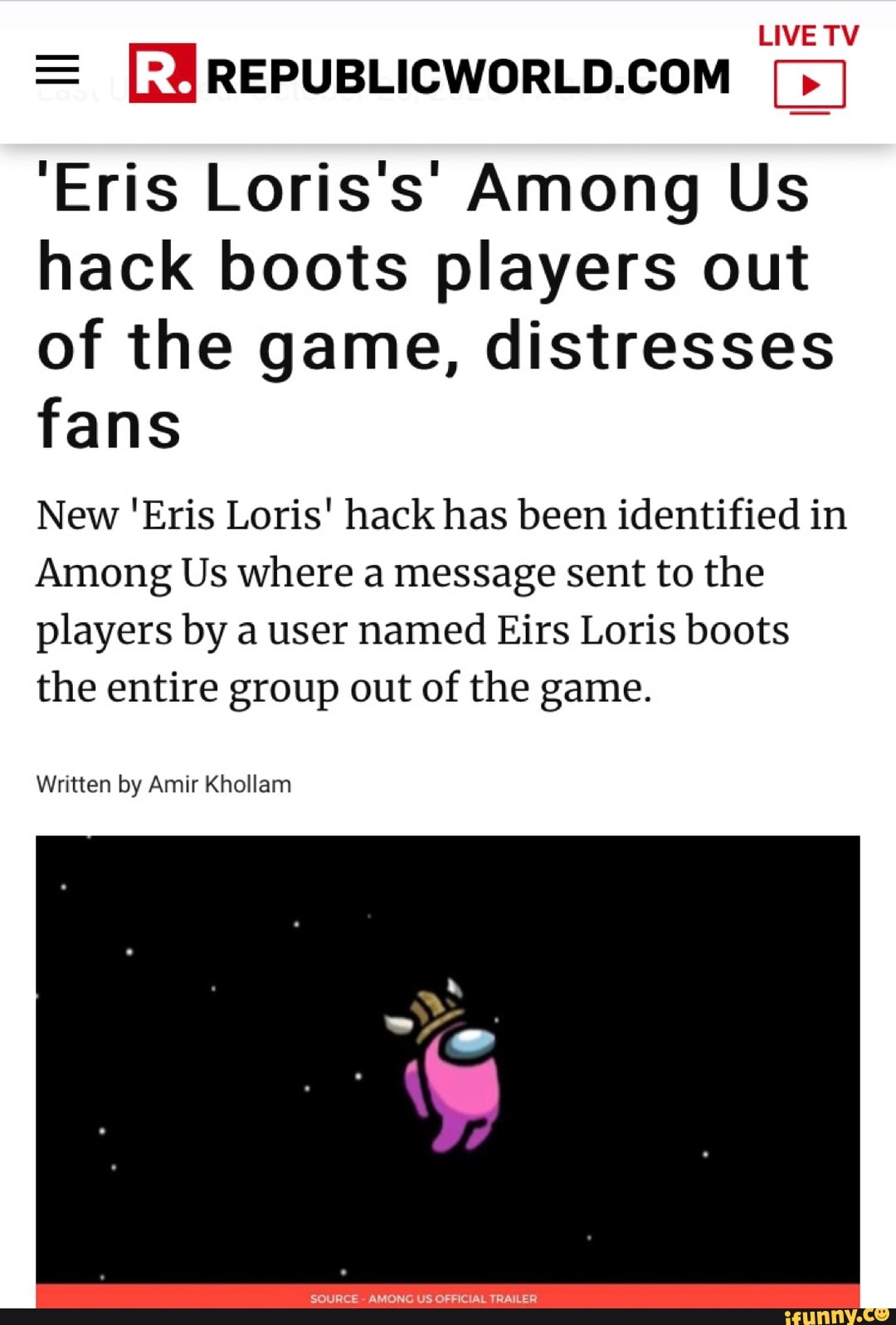 eris loris hacking among us