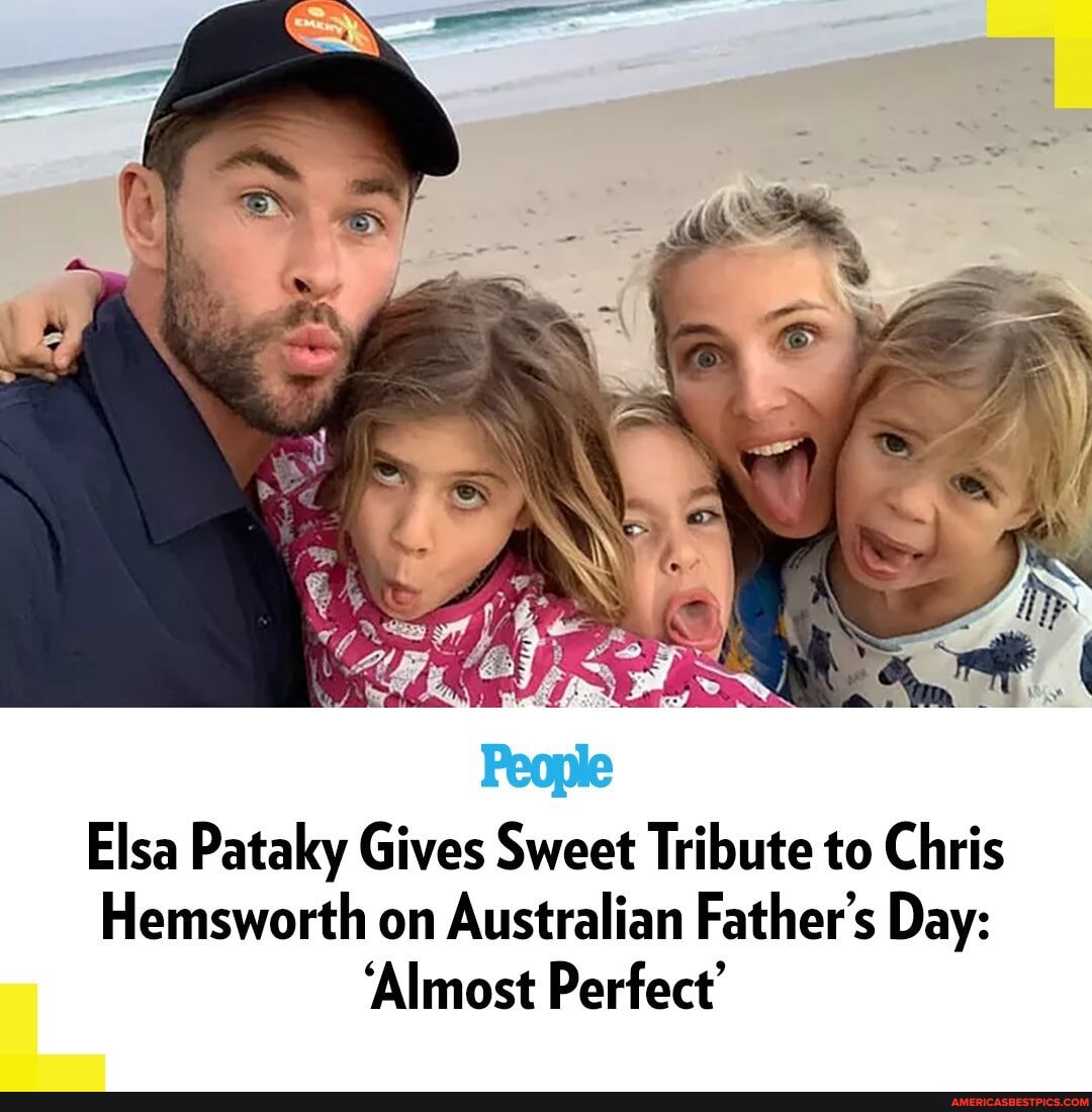 Elsa Pataky is celebrating her husband Chris Hemsworth this Father's(01)