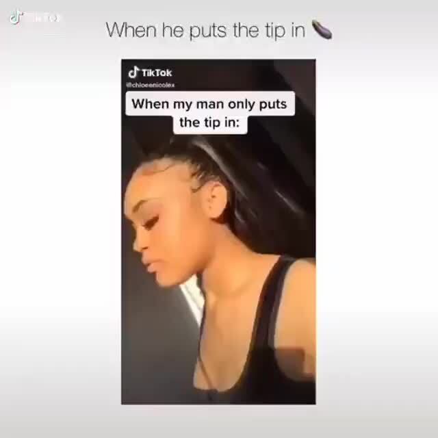 Put in only the tip 