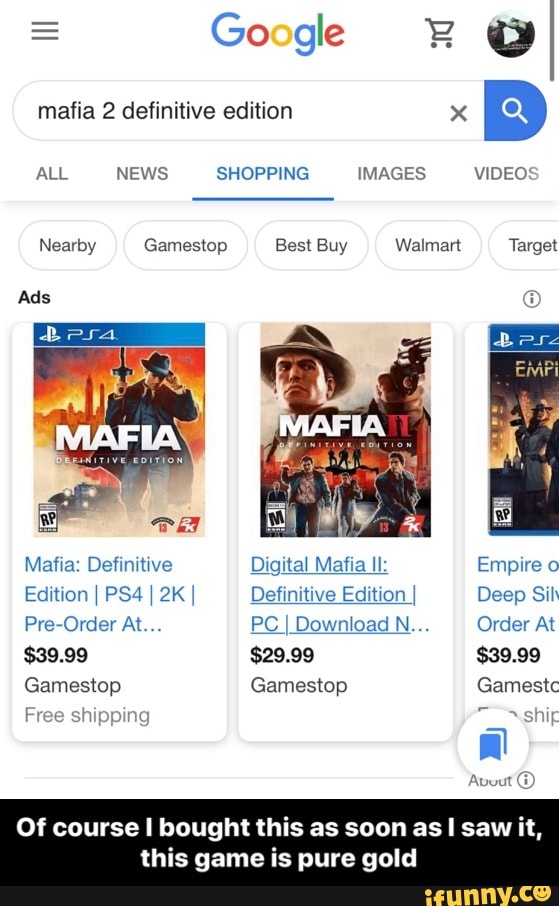 mafia definitive edition ps4 gamestop