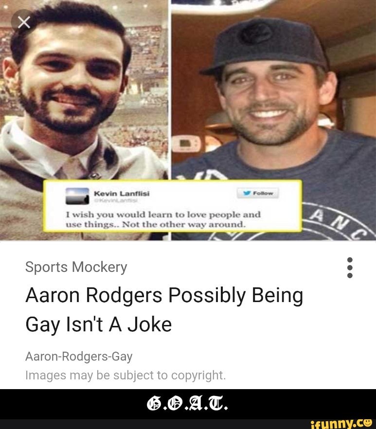 aaron rodgers gay meme