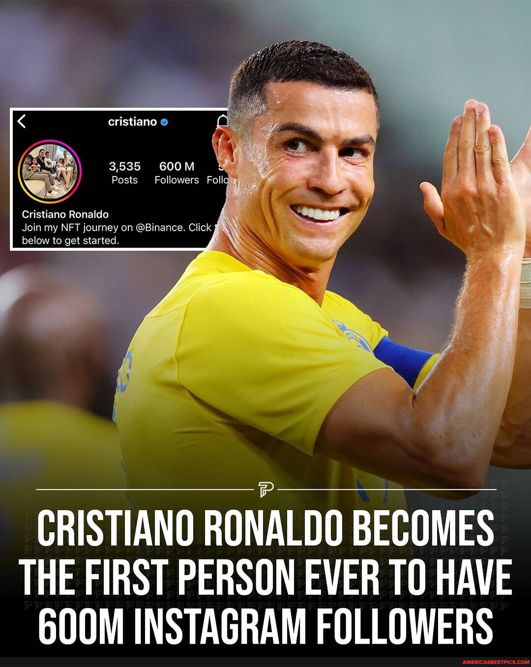 Cristiano Ronaldo has reached 600 million followers on Instagram ...