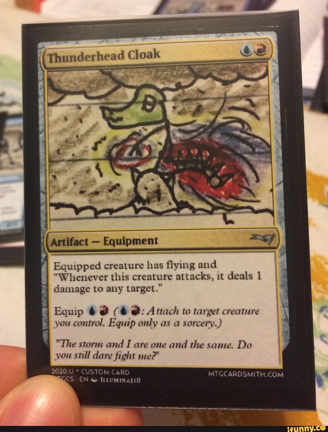 ¡[Artifact Equipment Equipped creature has flying and "Whenever this