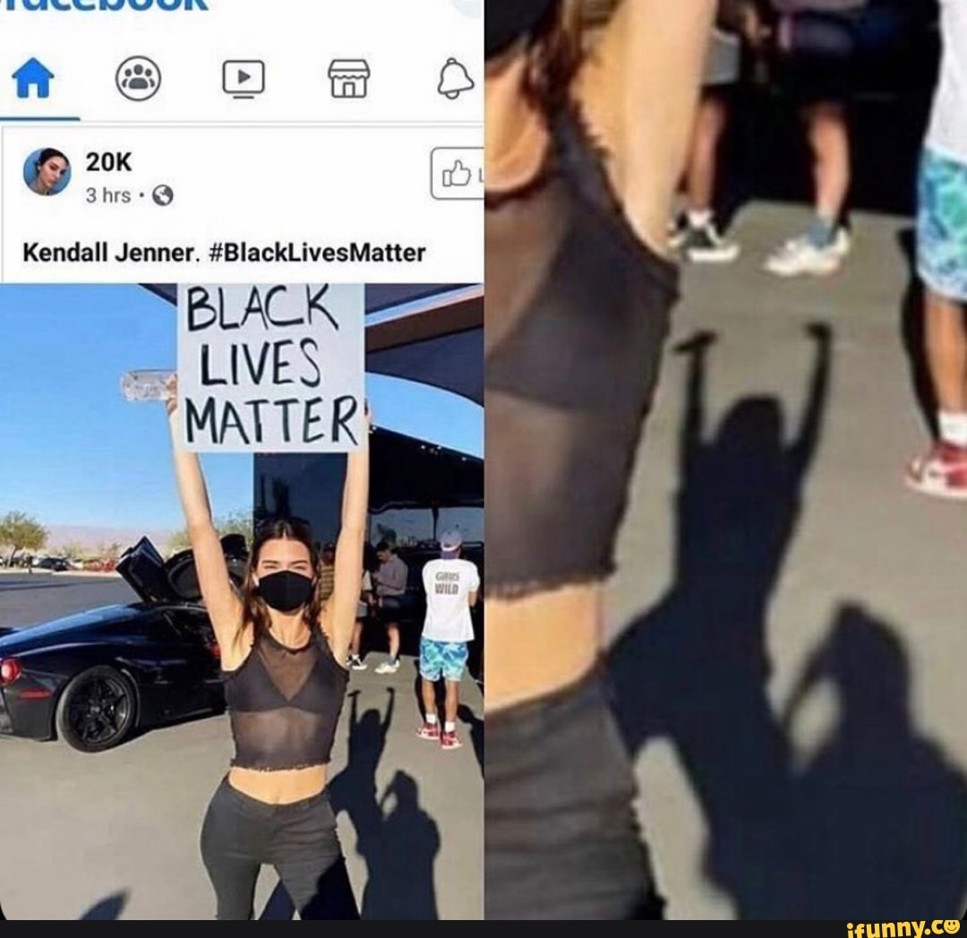 Kendall Jenner. #BlackLivesMatter
"BLACK PS