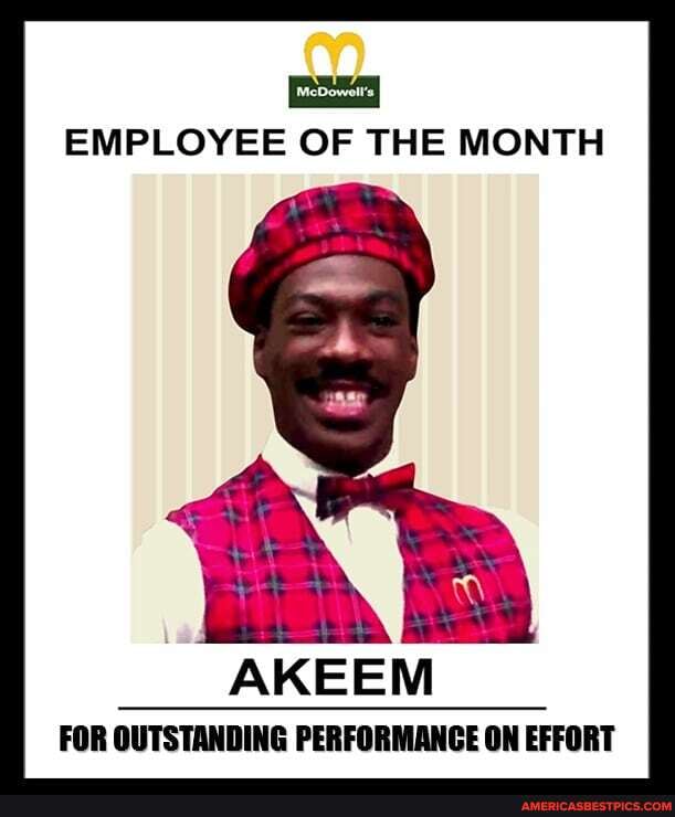 EMPLOYEE OF THE MONTH
AKEEM FOR OUTSTANDING PERFORMANCE ON EFFORT