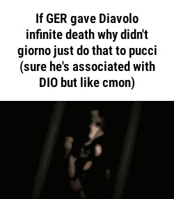 If Ger Gave Diavolo Inﬁnite Death Why Didn T Qiomoiusl Doma O Pucci Sure He S Associated With Dio But Like Cmon