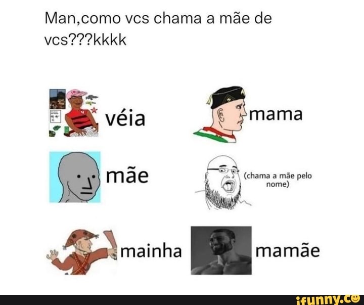 Man Como Vcs Chama A Mãe De Mãe Mamãe Ifunny Brazil