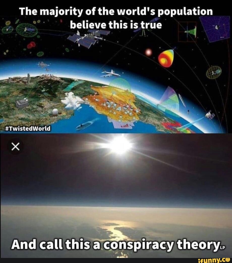The majority of the world's population
believe this is true
And call this