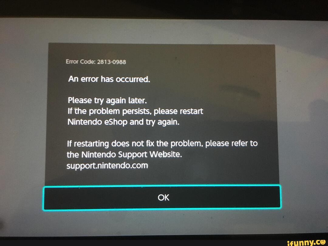 Nintendo switch коды ошибок