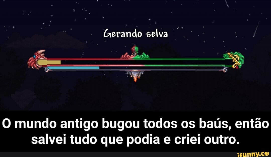Gerando selva
O mundo antigo bugou todos os baús, então salvei tudo que podia e criei outro. - O mundo antigo bugou todos os baús, então salvei tudo que podia e criei outro.
