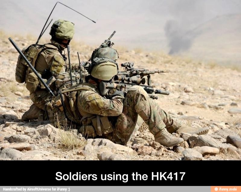 Soldiers using the HK417 - Soldiers using the HK417
