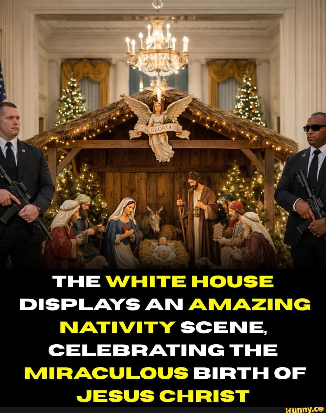 THE WHITE HOUSE DISPLAYS AN AMAZING NATIVITY SCENE, CELEBRATING THE ...