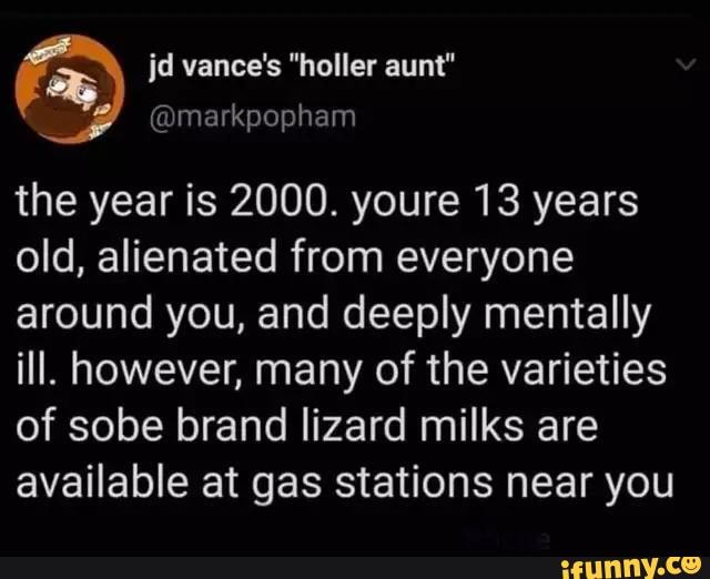 Jd Vance's "holler Aunt" Markpapham The Year Is 2000. Youre 13 Years ...