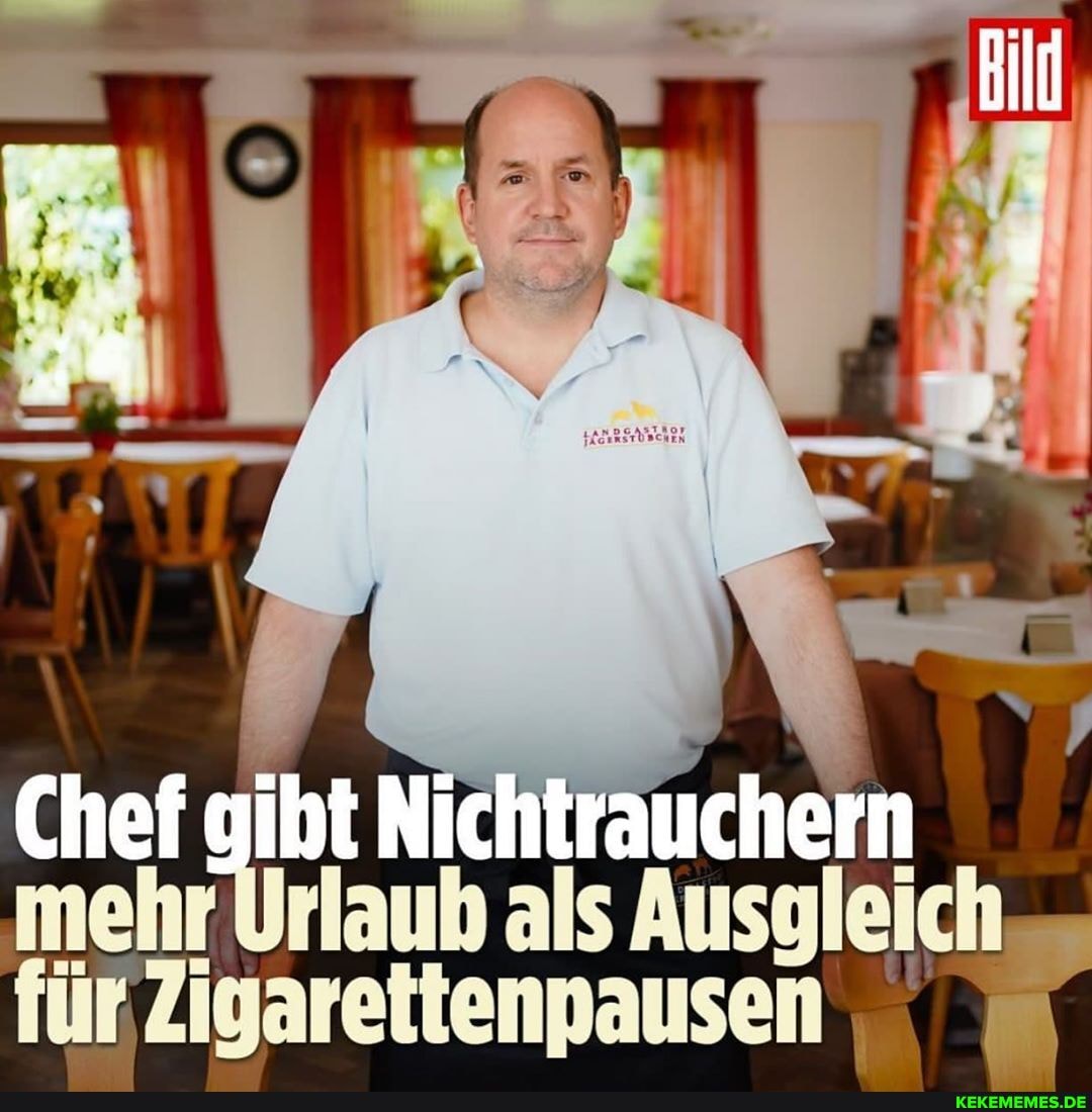 Bild
Chef gibt Nichtrauchern mehr Urlaub als Ausgleich für Zigarettenpausen
