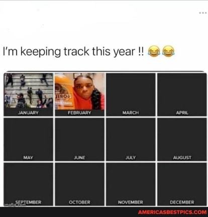 I'm keeping track this year