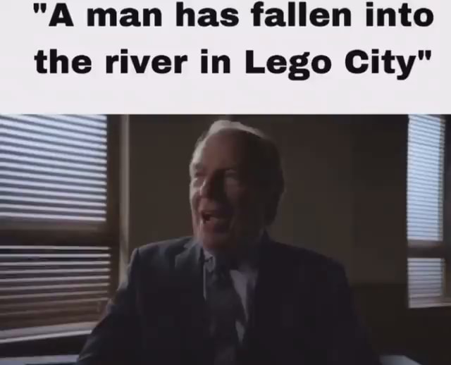 A Man Has Fallen Into The River In Lego City