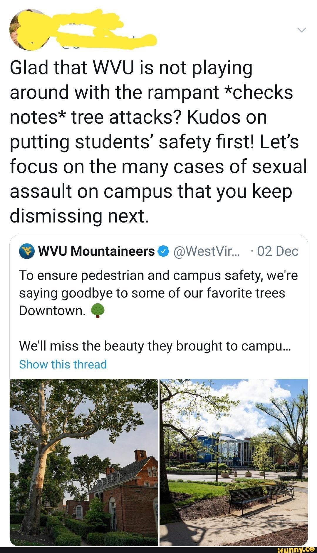 West Virginia University Addressing The Real Campus Problems - Glad ...