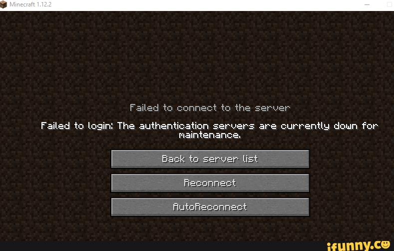 authentication servers are down