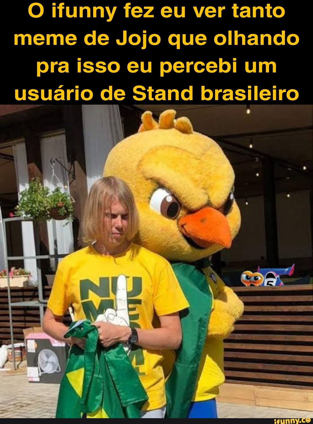 O ifunny fez eu ver tanto meme de Jojo que olhando pra isso eu percebi um usuário de Stand brasileiro