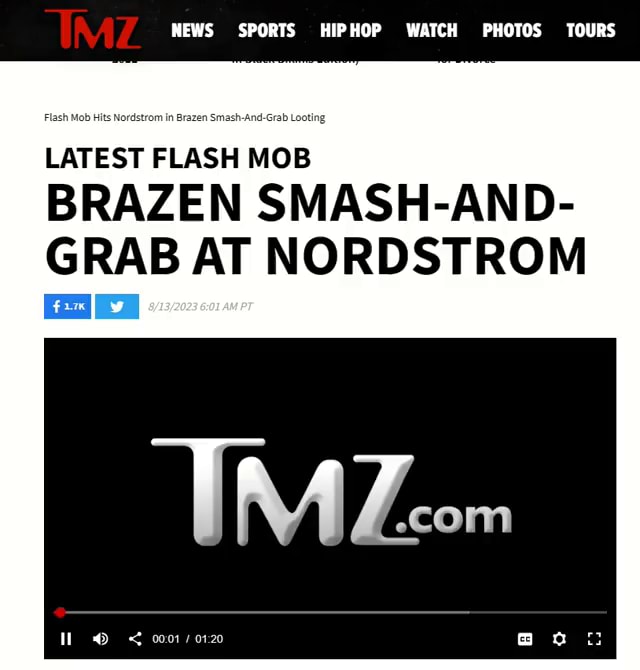 Flash Mob Hits Nordstrom in Brazen Smash-And-Grab Looting