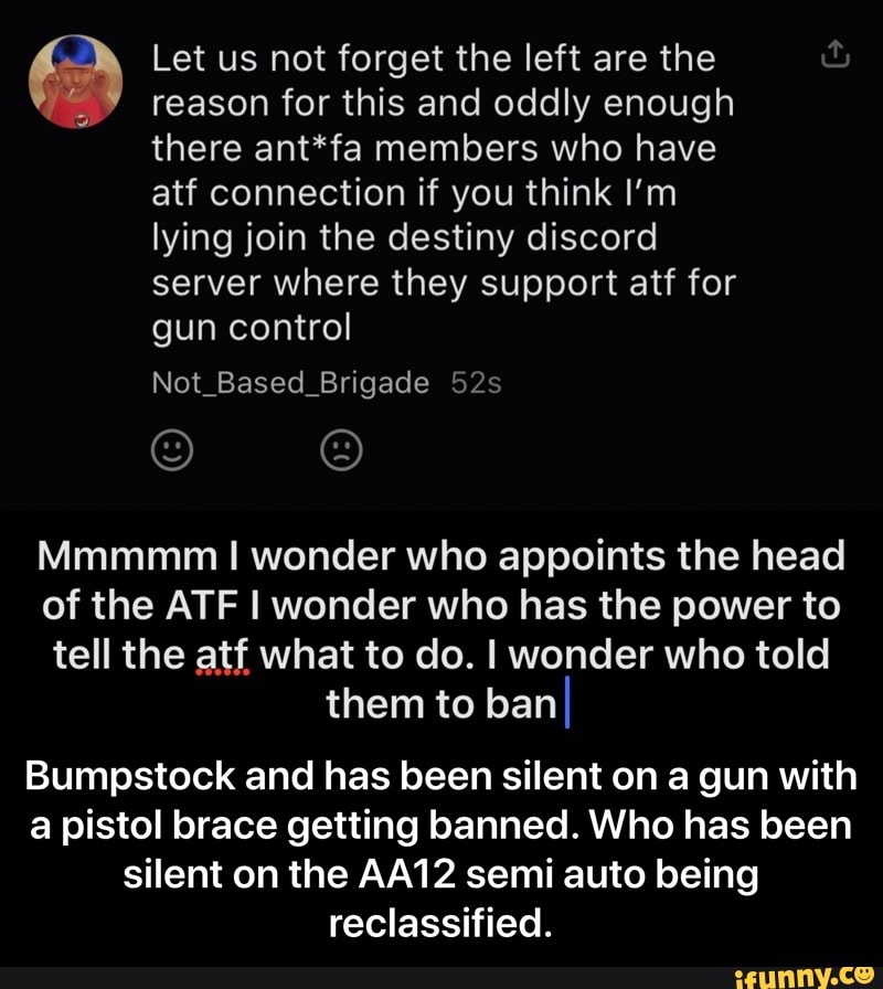 Let us not the left are the reason for this and oddly enough