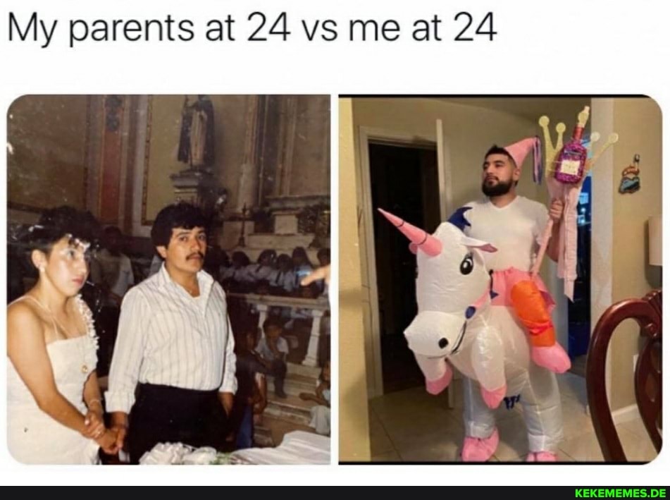 My parents at 24 vs me at 24