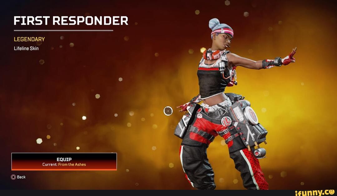 FIRST RESPONDER LEGENDARY Lifeline Skin EQUIP Current: From the Ashes ...