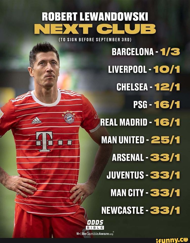 ROBERT LEWANDOWSKI NEXT CLUB (TO SIGN BEFORE SEPTEMBER BARCELONA ...