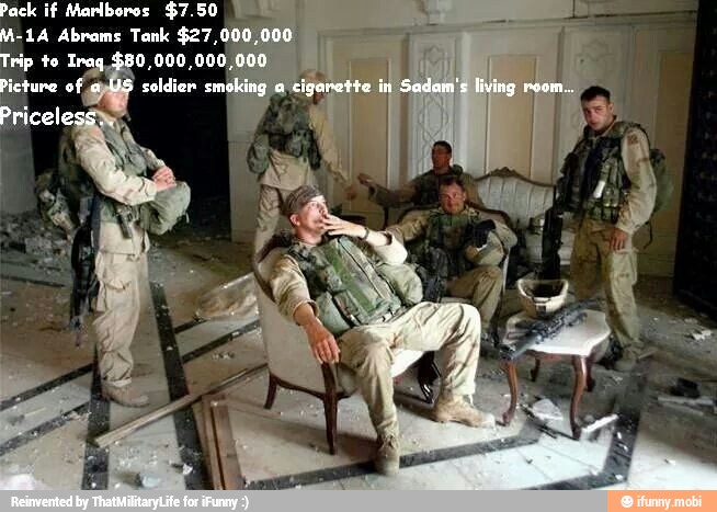 Pack if Marlboros $7.50
M-14 Abrams Tank $27,000