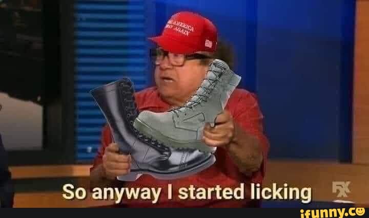 "So anyway I start ed lickinc
