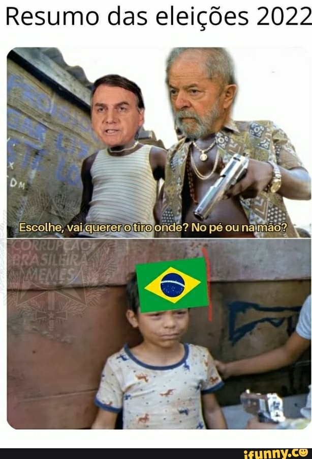Resumo das eleições 2022
Escolhe, var quereço onde? No pe ou