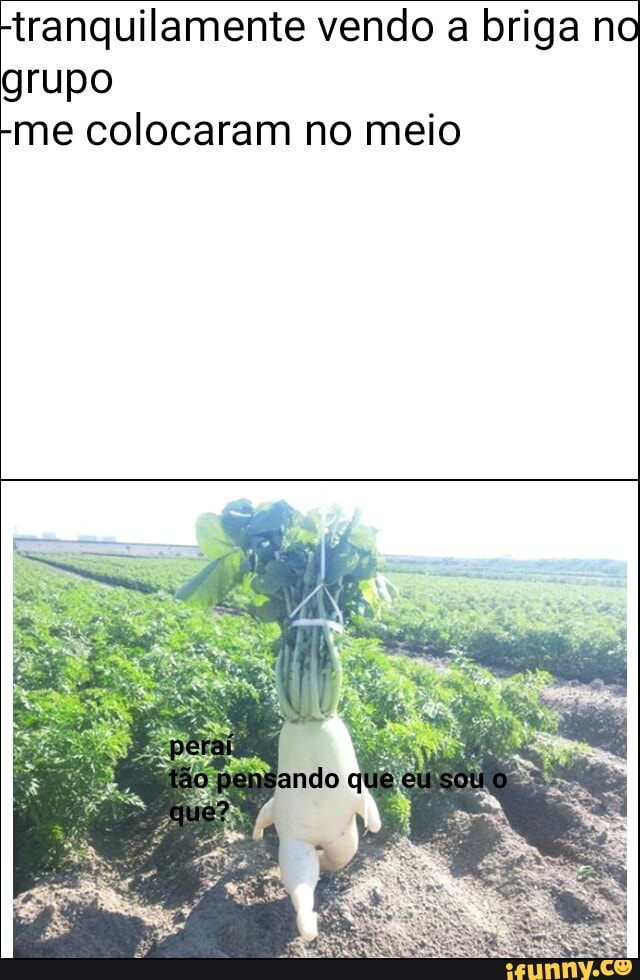 tranquilamente vendo a briga no
grupo
-me colocaram no meio
