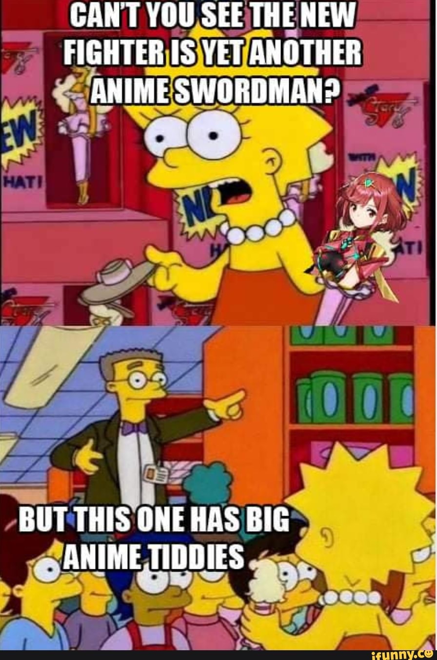 CANT YOU SEE THE NEW FIGHTER IS YET ANOTHER ANIME SWORDMAN? BUT THIS ...