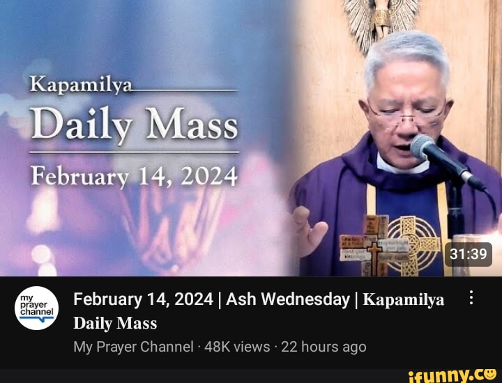 Kapamilya Daily Mass February 14 2024 February 14 2024 I Ash Wednesday I Kapamilya Daily Kapamilya Daily Mass February 14 2024 February 14 2024 I Ash Wednesday I Kapamilya Daily
