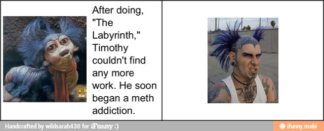 After doing,
any more
work. He soon
began a meth
addiction.